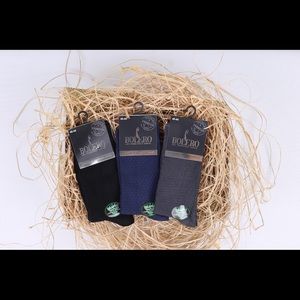 3 pairs men bamboo crew business socks Christmas